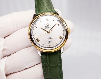 Omega De Ville 39.5MM for Men 32.7MM for Women 8215 Movement Green Bracelet Watch